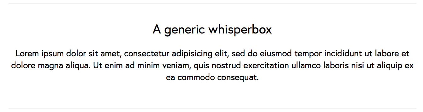FutureLearn's Generic Whisperbox